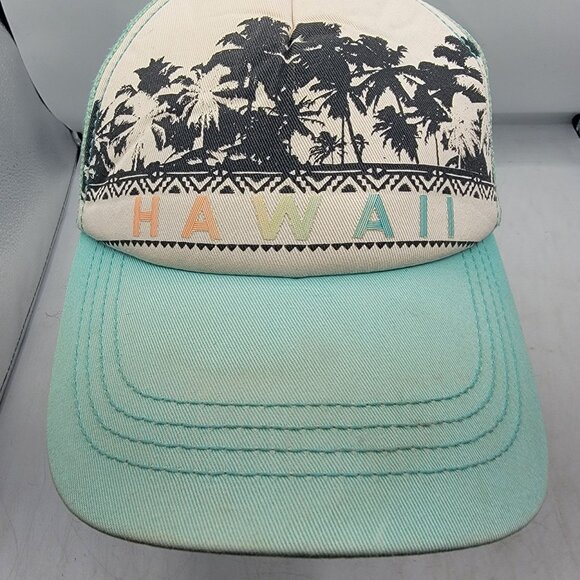 Billabong Hawaii Palm Trees Trucker Hat Cap Adjustable Casual Outdoors Summer - Picture 9 of 9